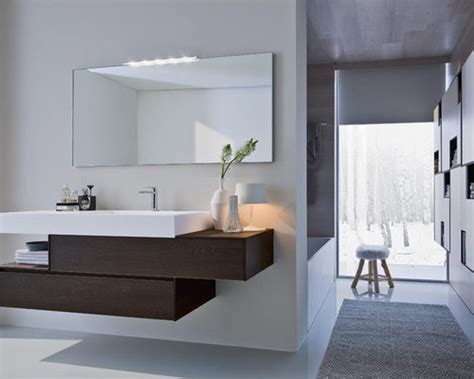 A contemporary bathroom doesn't always need to use neutral colors. Modern Bathroom Furniture | Houzz