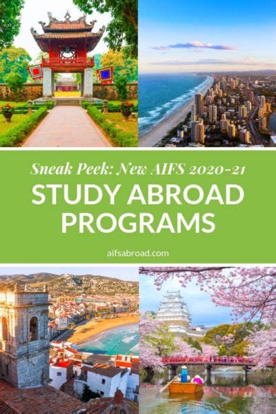 New Aifs Semester And Summer Study Abroad Programs In 2020 2021 Travel