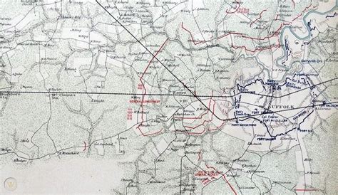 Antique Civil War Atlas Battle Map Fort Esperanza Texas Morris Island