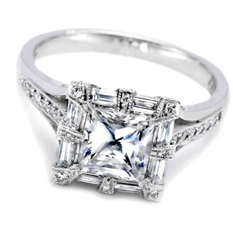 Angelix Princess Cut Engagement Ring
