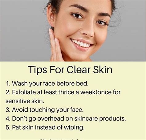Tips For Clear Skin Clear Skin Tips Clear Skin Beauty Skin Care Routine