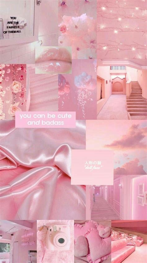 Wallpaper Aesthetic Pink Di 2020 Ruang Seni Seni Buku Poster Bunga