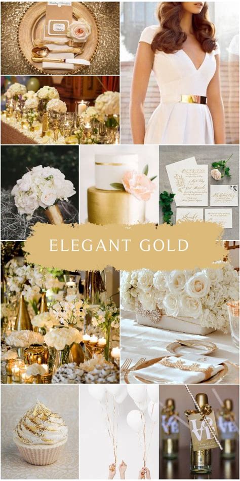 Elegant Gold Wedding Color Ideas Colors For Wedding