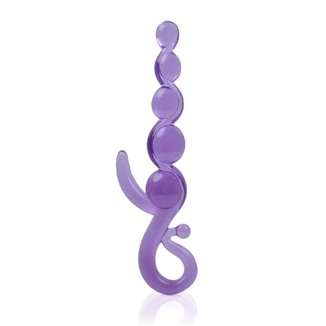 Unisex 8 6 Ribbed Anal Pussy PlugRandom Color Sex Toys Free