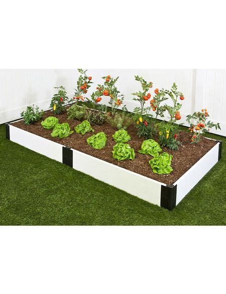 Classic White Raised Garden Bed 4x8 Gardeners Supply Raised Garden
