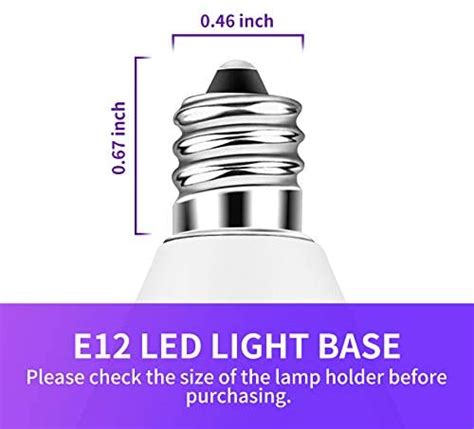 This is a much slimmer version of the type a mount. E12 Candelabra LED Bulbs, 8 Pack 5000K Daylight White 5W ...