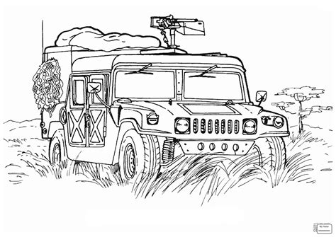 ️military Truck Coloring Pages Free Download