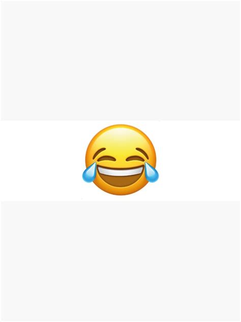 Face With Tears Of Joy Emoji Poster By Emooji Redbubble