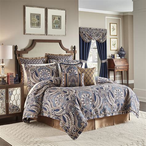 Bedding And Linen Blue Croscill Aurelio 4 Piece King Comforter Set Home