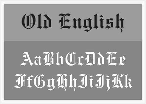 Old English Calligraphy Gothic Font Lesmyl Scuisine