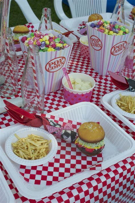 Don't forget to pick up disposable tableware options to serve up your favorite 1950s recipes! "American Diner" - Bubba's 2nd Birthday Party | Diner ...