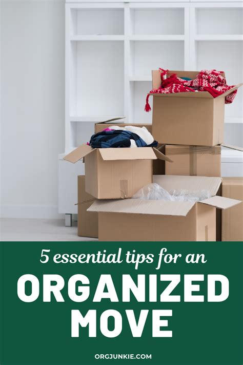 5 Essential Tips For An Organized Move At Im An Organizing Junkie Blog
