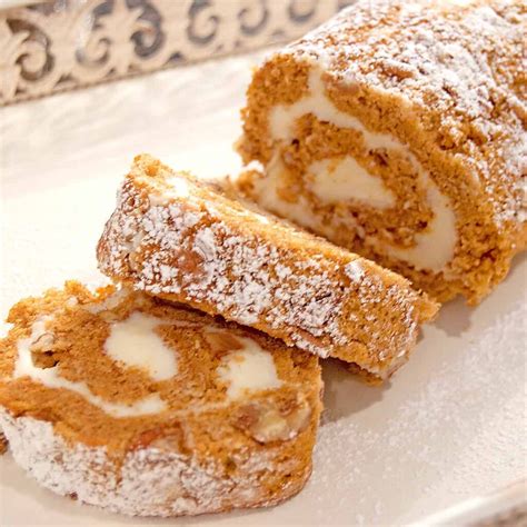 classic pumpkin roll with cream cheese filling recipe lana s cooking