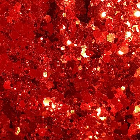 Red Festival Glitter Metallic Chunky Glitter Mix Blood Bath