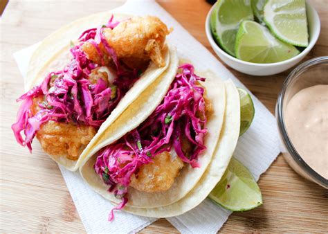 I'm crazy about fish tacos, says chef amanda hallowell. Beer-Battered Fish Tacos (Baja Style) | Recipe | Fish ...
