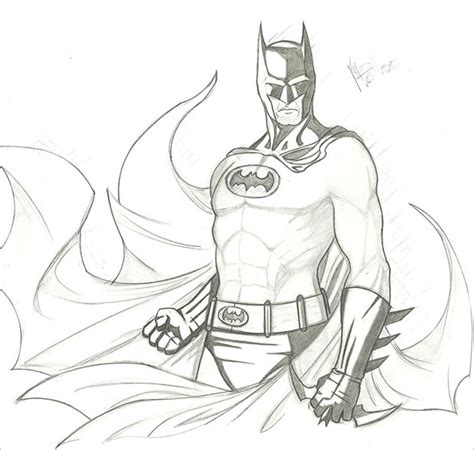 Batman Outline Drawing At Getdrawings Free Download