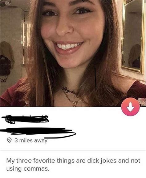 Her Three Favorite Things Tinder
