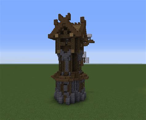 Just have it become more medieval themed by adding things using a lot more wood and barrels or putting in. Medieval Windmill - Blueprints for MineCraft Houses, Castles, Towers, and more | GrabCraft