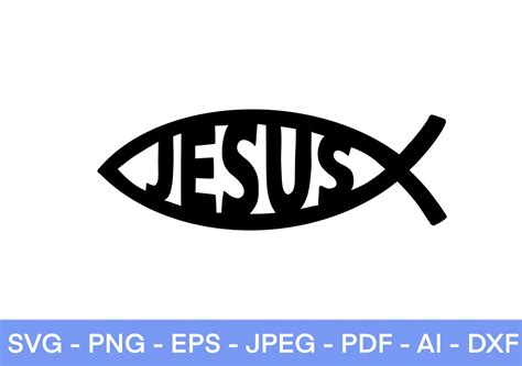 Jesus Fish Symbol Svg Ichthus Svg Christian Svg Faith Svg Etsy