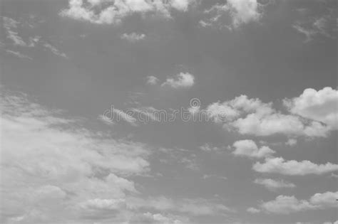 Black And White Sky With Clouds Stock Photo Image Of Heaven Nature