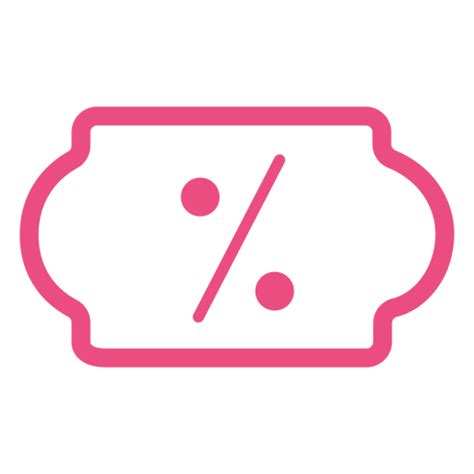 Online Discount Icon Stroke Pink Transparent Png And Svg Vector File