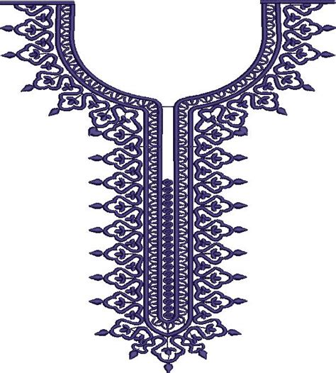 Arabic Neck Embroidery Designs Dresses 141