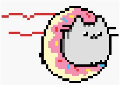 Pusheen Cat Pixel Donut Cat Png Image Transparent Png Free Download On