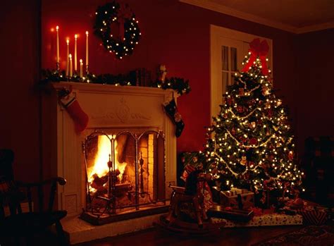 Christmas Fireplace Wallpapers Wallpaper Cave