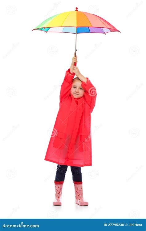 Little Girl With Umbrella Stock Photography 27795230