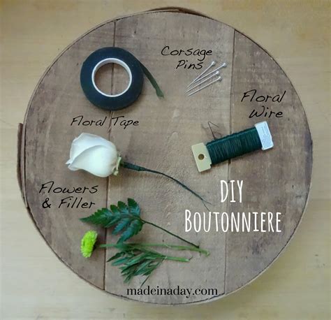 How To Make A Boutonniere Made In A Day