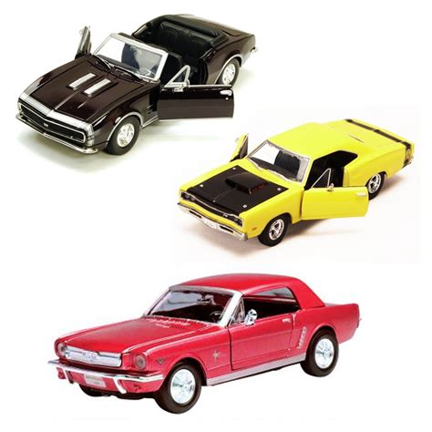 Best Of 1960s Muscle Cars Diecast Set 56 Set Of Three 124 Scale Diecast Model Cars