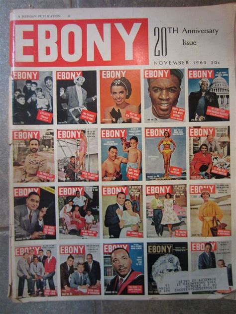 Ebony Magazine November 1965 20th Anniversary Issue Black Etsy