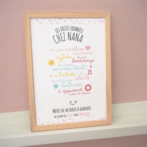 Lettre de fin de contrat nounou / lettre rupture contrat nounou poeme pour nounou frais. Gift Poster Thank You Nanny / Creche / Mam - Personalized A4 | Idée cadeau nounou, Cadeau nounou ...