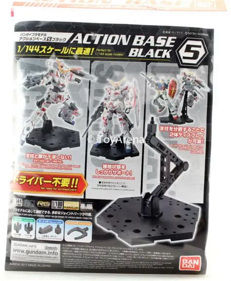 Bandai Gundam Gunpla Plamo Action Base 5 Black Stand Model Kit 1699
