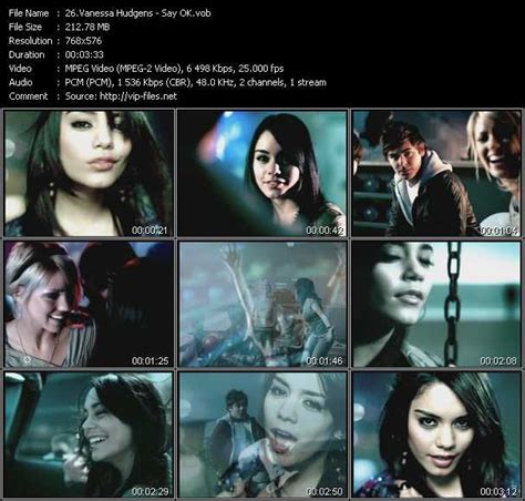 Say Ok Video Song By Vanessa Hudgens Performing Download Or Watch Vobmp4