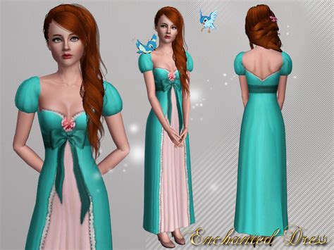 Nias Enchanted Dress Enchanted Dress Sims 4 Dresses Sims 4 Mods