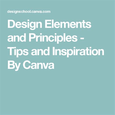 Design Elements And Principles Tips And Inspiration By Canva