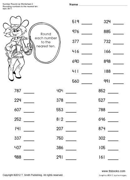 Rounding Numbers For 3rd Graders