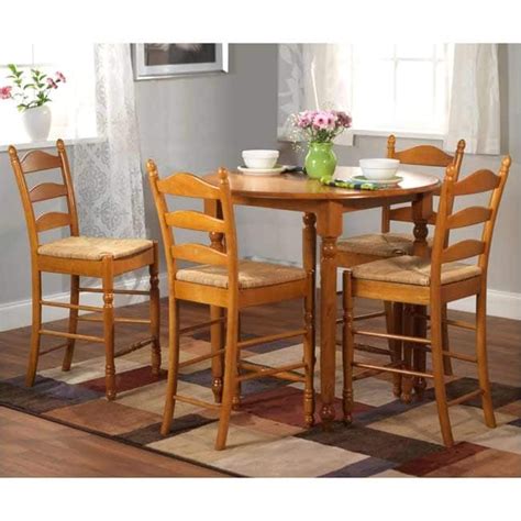 Simple Living 5 Piece Tobey Compact Round Dining Set Adinaporter
