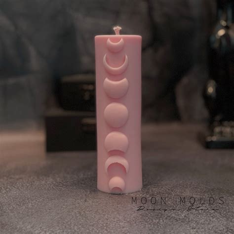 moon phases candle silicone mold lilith magic molds