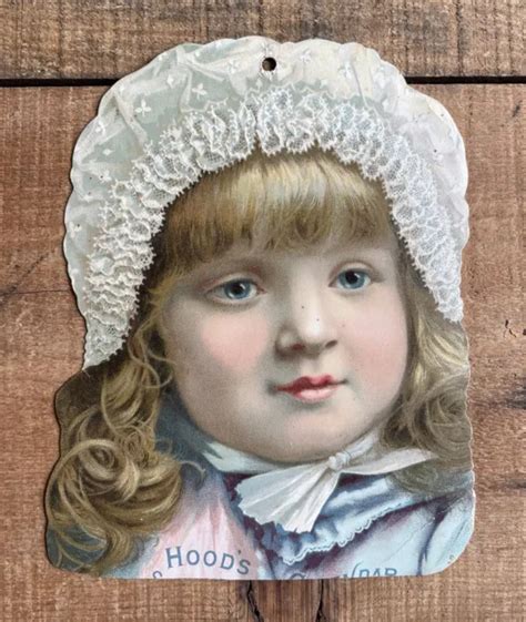 Antique 1889 Victorian Hoods Sarsaparilla Advertising Trade Card