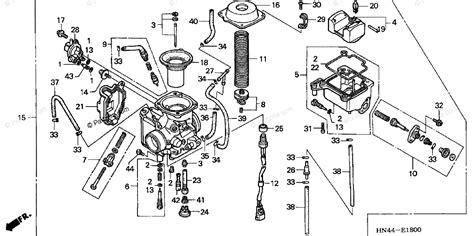 Honda Atv 2000 Oem Parts Diagram For Carburetor