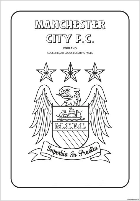 Manchester City Fc Coloring Page Free Printable Coloring Pages