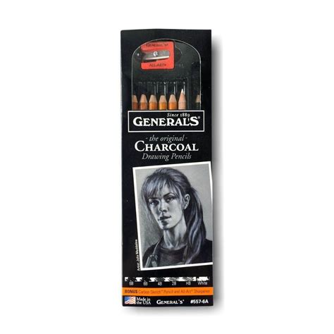 Shop Generals Charcoal Pencil Set 8pc Australia Art Supplies Articci