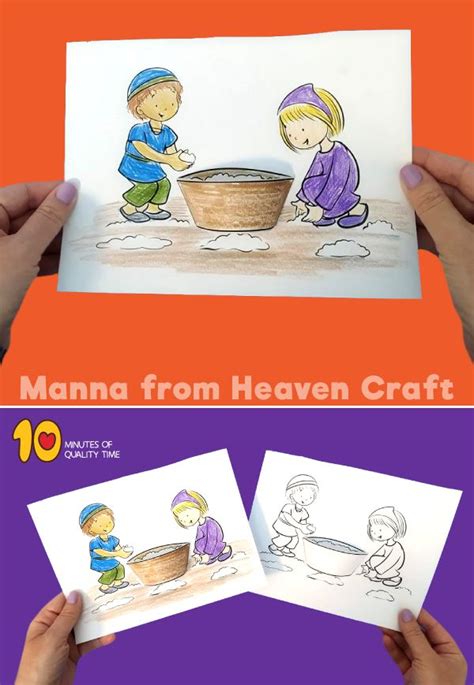 Manna From Heaven Craft Bible Crafts For Kids Bible Crafts Bible