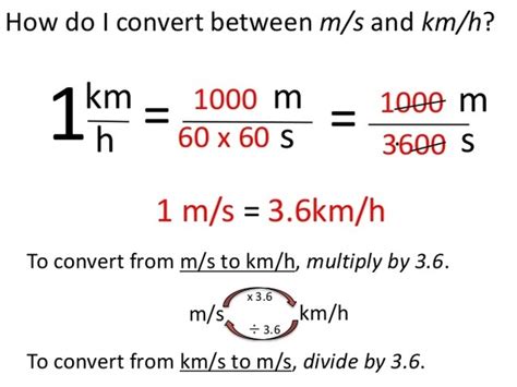 Convert M To Km Ex 1 Convert 0083 Kmh To Ms Youtube About M