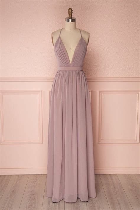 Simple Long Chiffon A Line Bridesmaid Dress Customize Prom Dress In