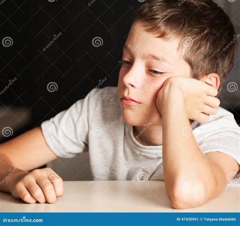Sad Boy Stock Image Image Of Waiting Angry Depressed 47420951