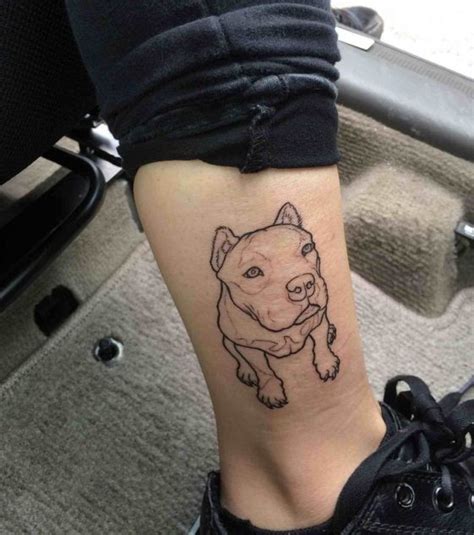 30 Best Dog Outline Tattoo Designs Page 3 Of 5 The Paws