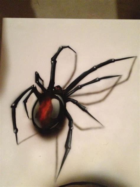 Black Widow Spider Stencil Widow Decal Creepy Proefje Aa07 Spinnen